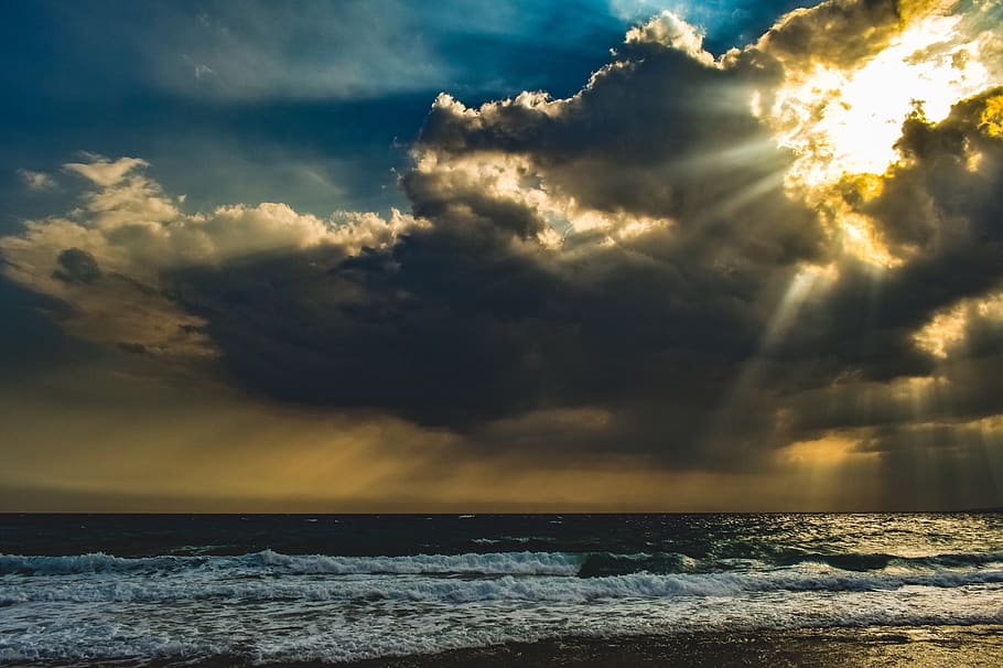 overcast, sky, clouds, cumulus, nature, weather, meteorology HD wallpaper
