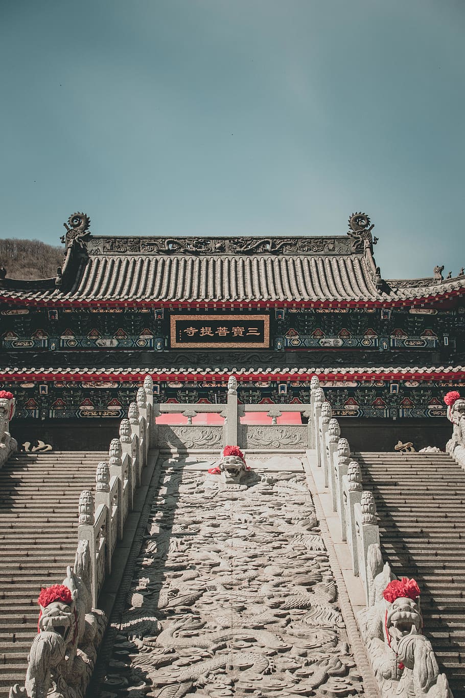 Gray and Green Building, ancient, architecture, art, Asian architecture HD wallpaper