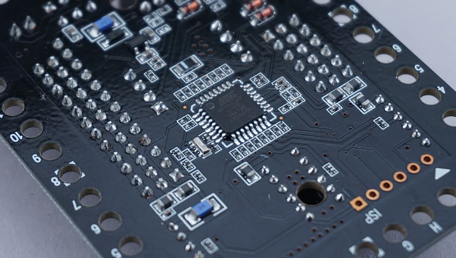 microcontroller, a microcomputer, micom, technology, electronics industry, HD wallpaper