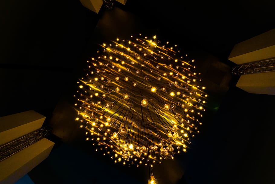 canada, montreal, lights, angles, cool, illuminated, night HD wallpaper