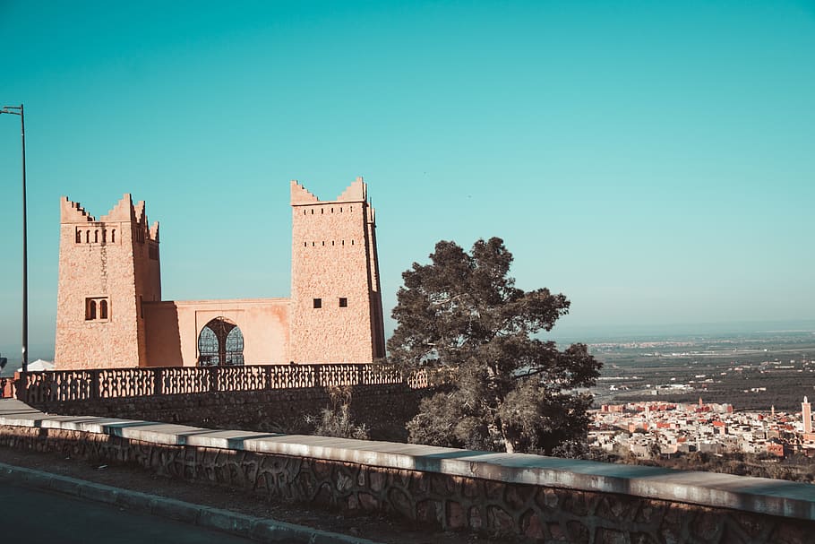 Castle, morocco, landscap, architecture, built structure, building exterior HD wallpaper