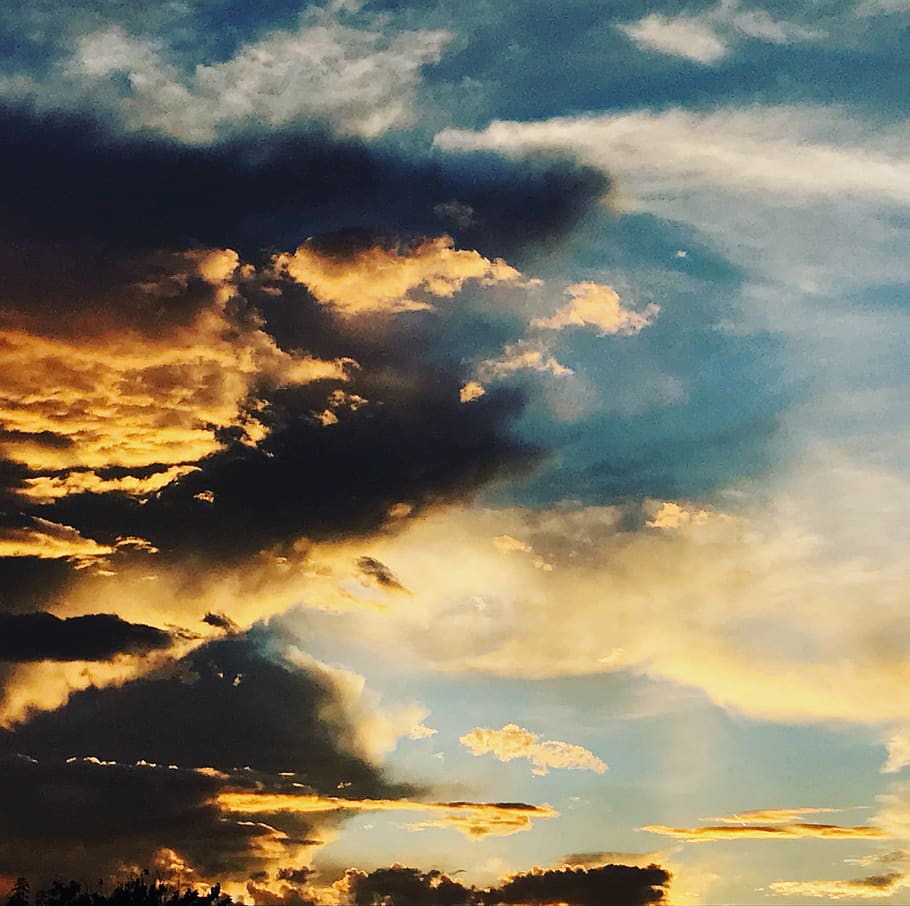 sky, clouds, sun, sunset, cloud - sky, scenics - nature, beauty in nature HD wallpaper