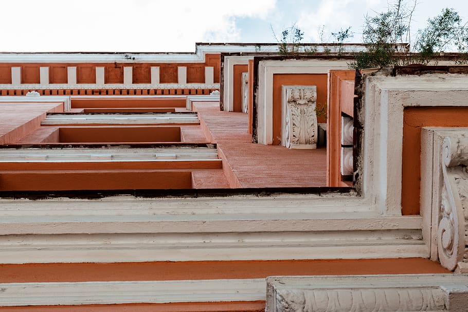 cuba, havana, pattern, architecture, lookup, pink, geometric HD wallpaper