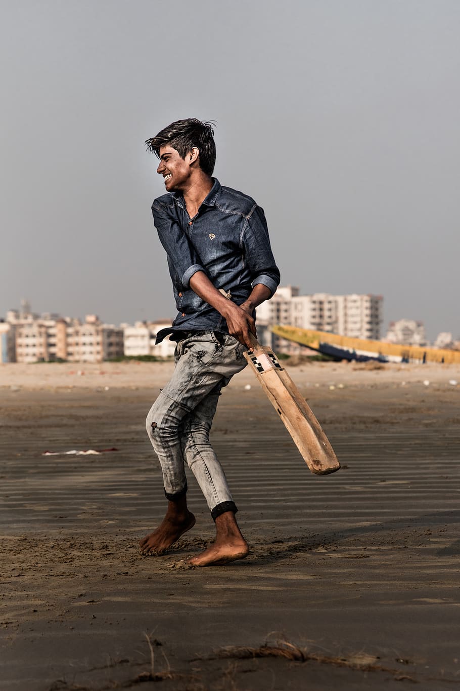 man holding cricket bat, human, person, sport, clothing, apparel, HD wallpaper