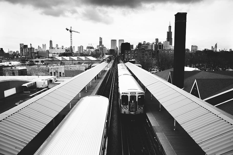 vehicle, train, transportation, terminal, train station, railway HD wallpaper