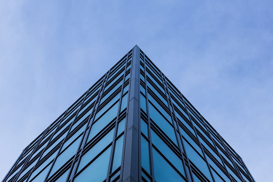blue, sky, architecture, built structure, low angle view, building exterior HD wallpaper