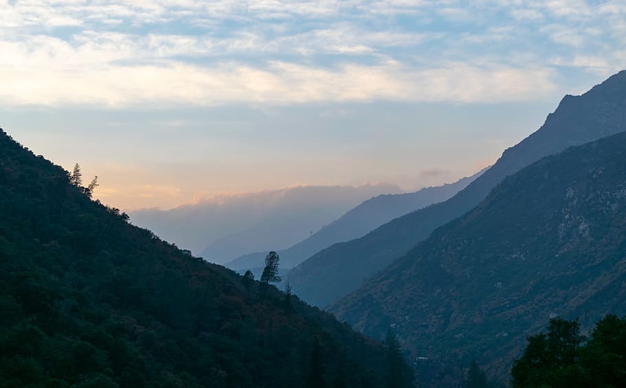 mountains, sunset, clouds, beauty in nature, scenics - nature HD wallpaper