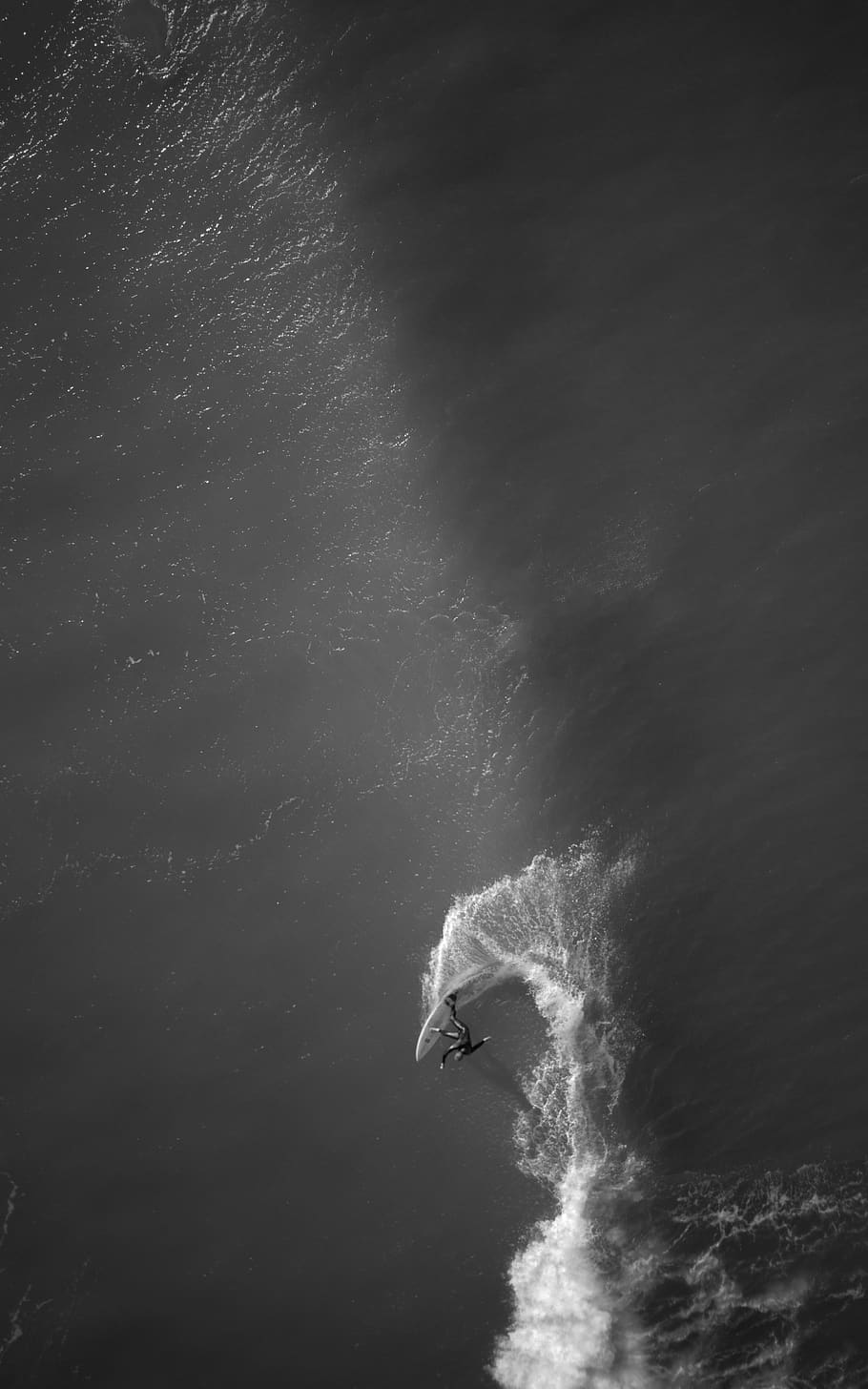 dance, surfing, wave, drone, ocean, light, sea, motion, water HD wallpaper