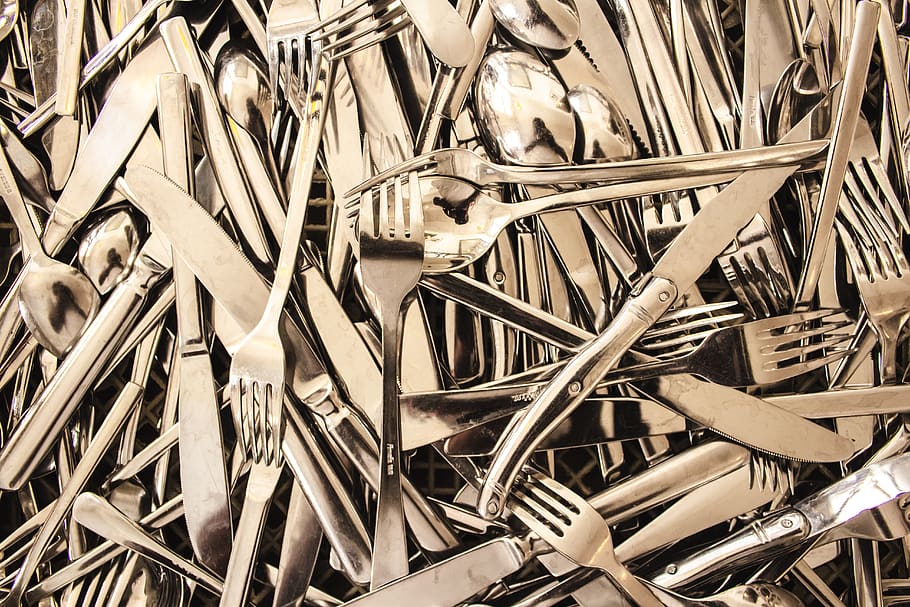 utensil set, backgrounds, full frame, large group of objects HD wallpaper