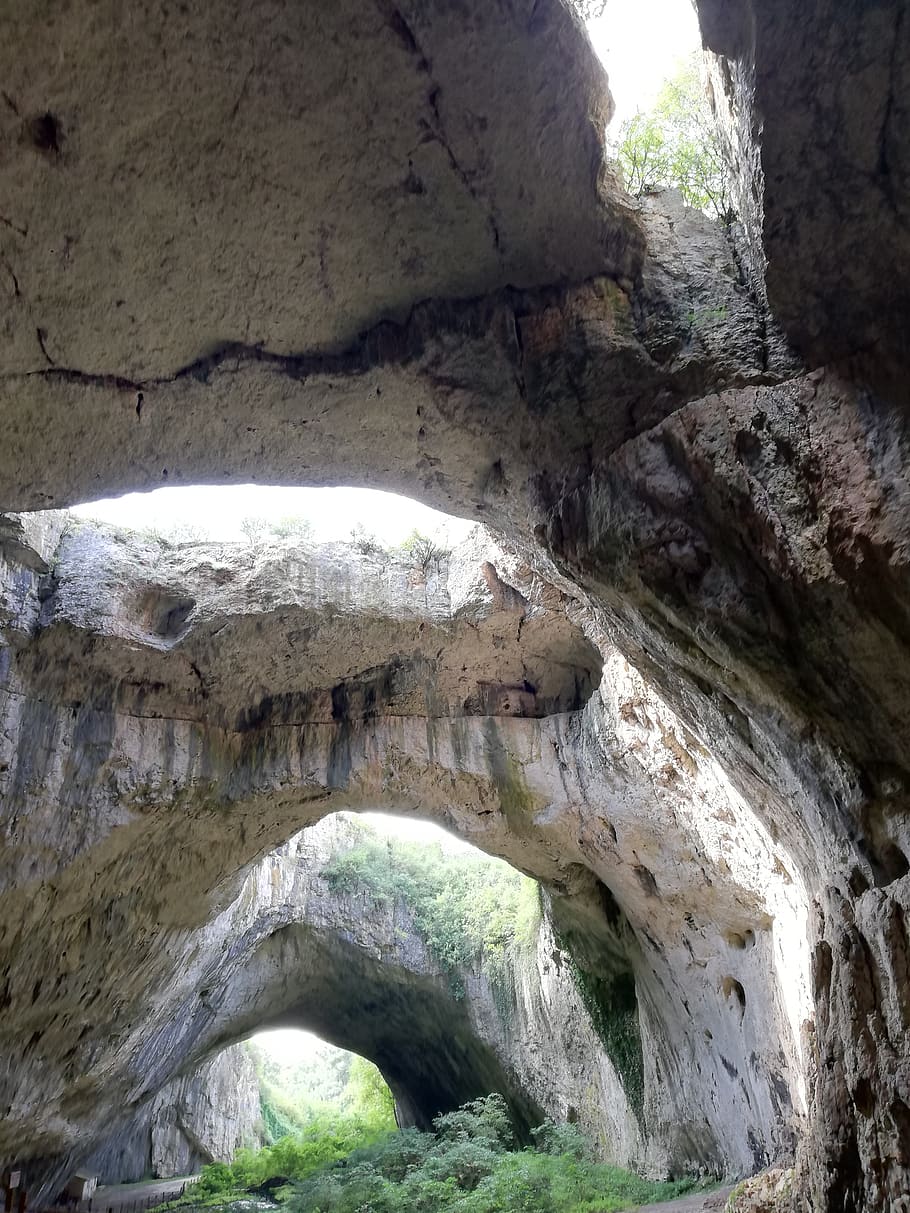 bulgaria, devetaki, devetashka cave, rock, no people, rock formation, HD wallpaper