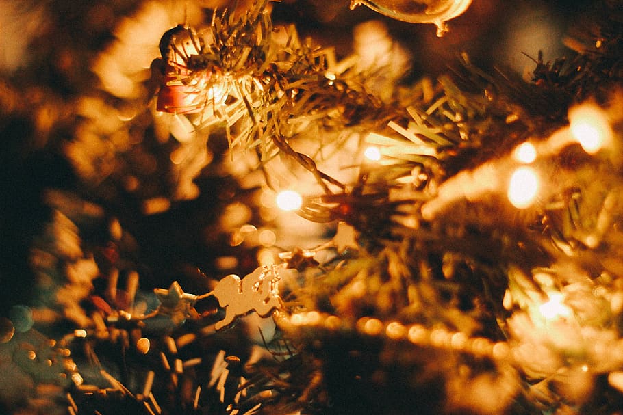 christmas, lights, christmas decoration, celebration, christmas tree HD wallpaper