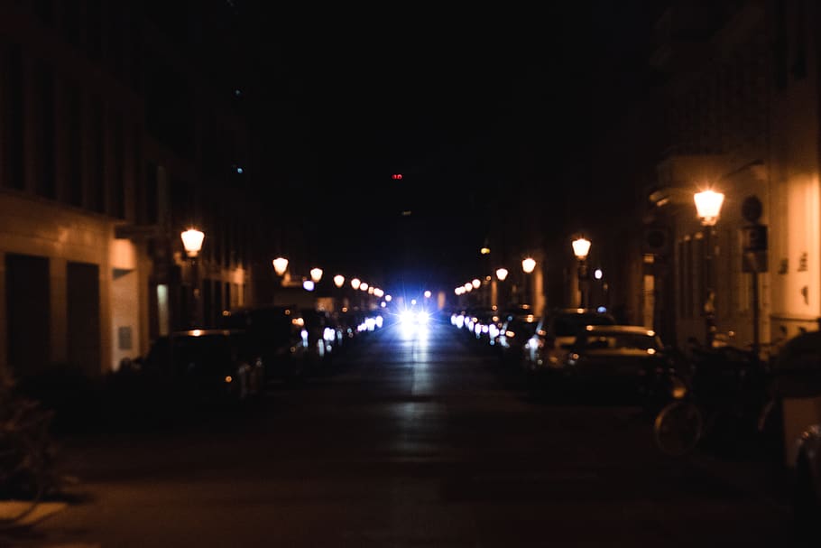 berlin, germany, urban, lights, street, nightlife, outdoor HD wallpaper