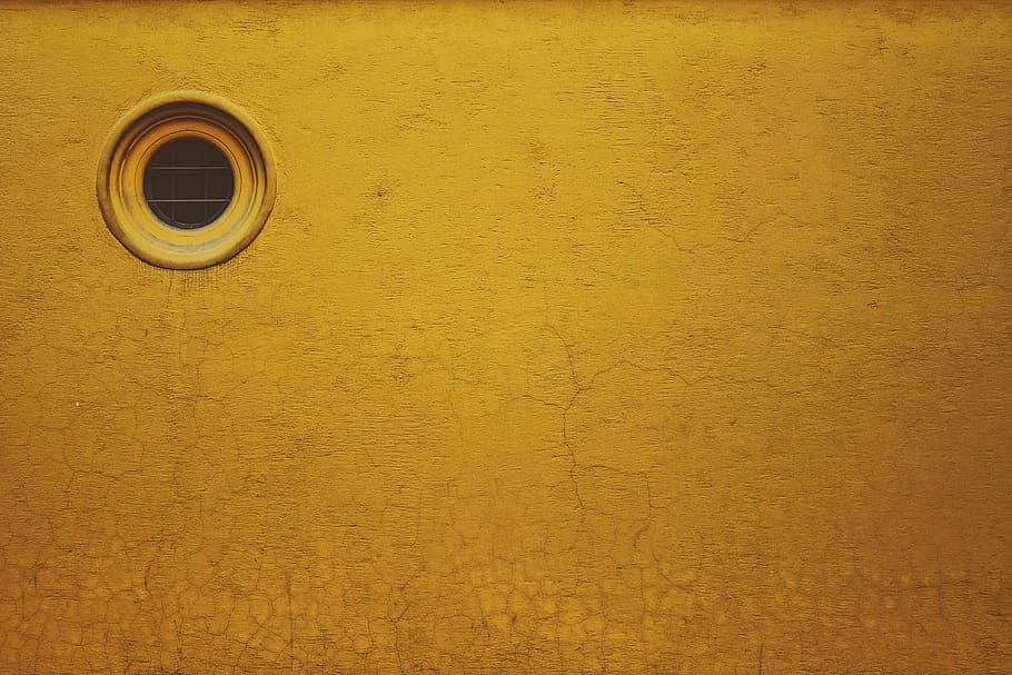 colombia, medellín, wall, yellow, facade, cracks, wall - building feature, HD wallpaper