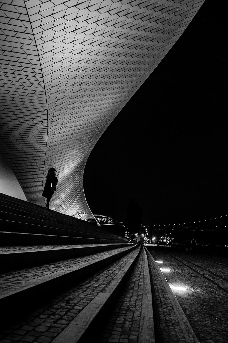 building, architecture, lighting, human, person, handrail, banister HD wallpaper