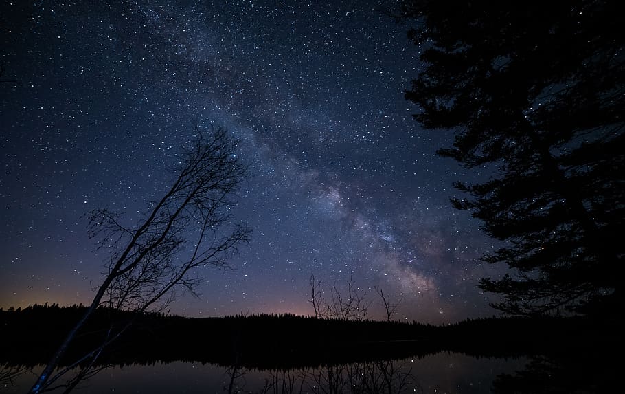 astronomy, space, outer space, outdoors, night, nebula, milky way HD wallpaper