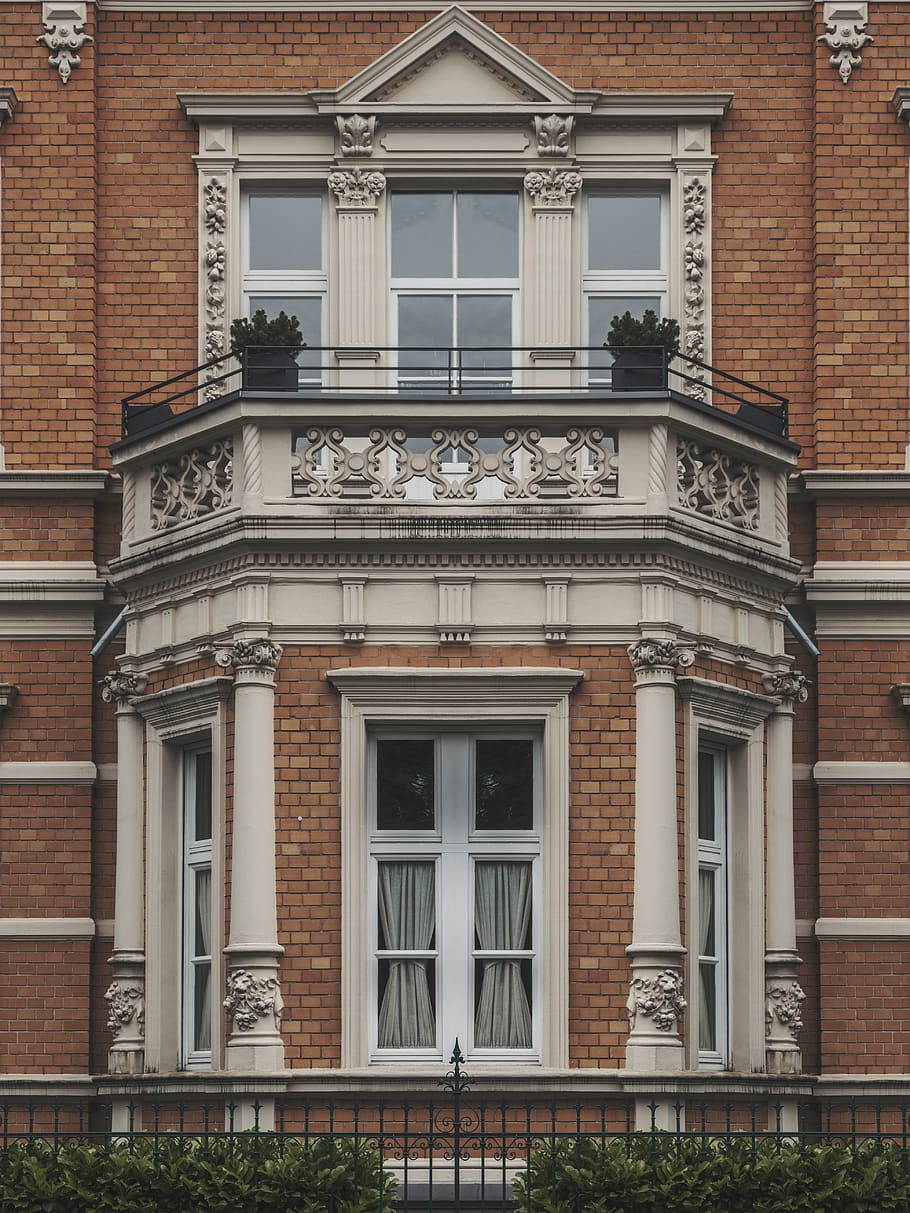 germany, cologne, architecture, vintage, ornate, masonry, balcony, HD wallpaper