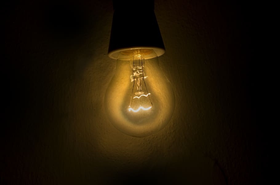 light, bulb, spark, dark, night, glass, ceiling, roof, light bulb HD wallpaper