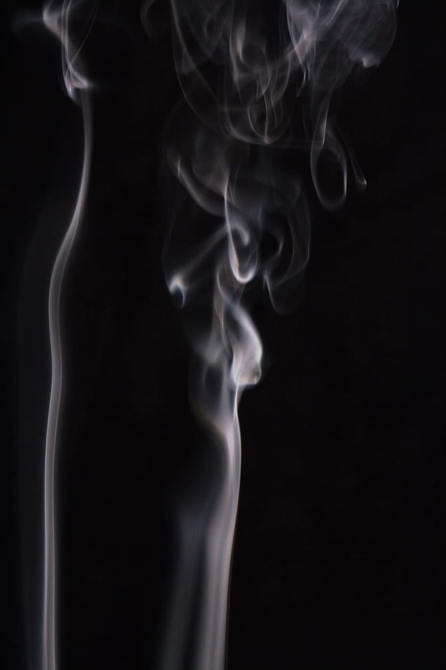 smoke, background, black, white, graphic, hot, isolated, curve HD wallpaper