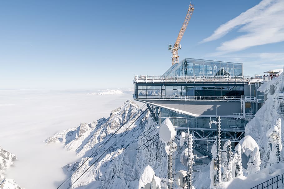 Photo of Tower Crane in Building, architecture, cable car, cold HD wallpaper