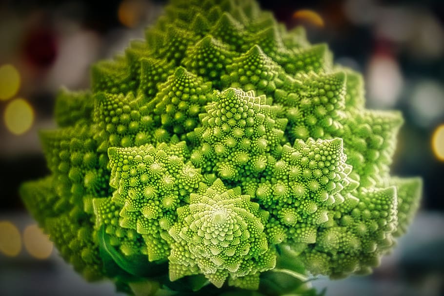 romanesco, cauliflower, vegetables, healthy, green, food, fractal, HD wallpaper