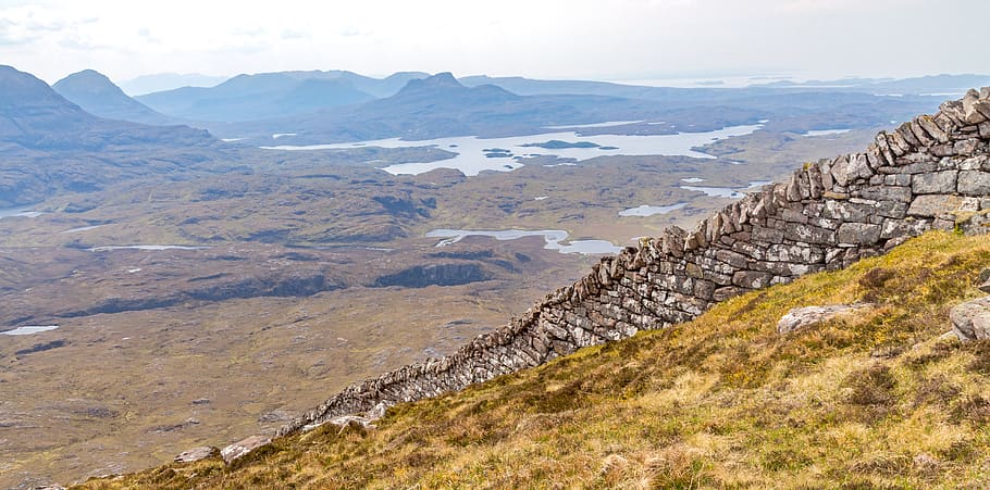 suilven, united kingdom, lairg, lochinver, scotland, mountain, HD wallpaper