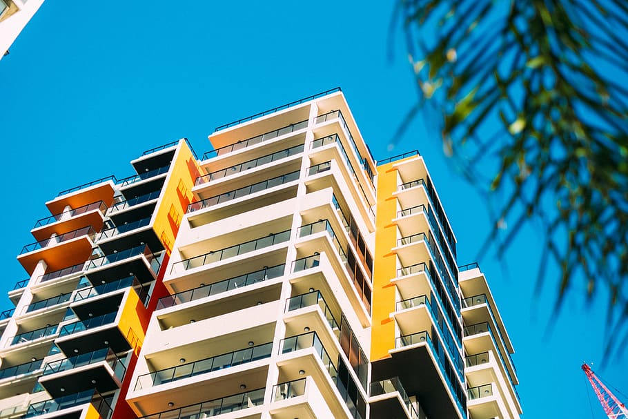 building exterior, architecture, built structure, sky, blue HD wallpaper