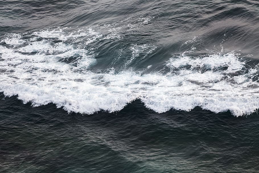 ocean waves during daytime, sea, motion, water, waterfront, beauty in nature HD wallpaper