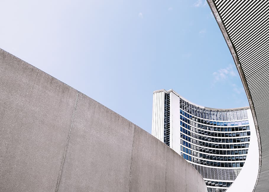 High-rise Building, architectural design, architecture, blue sky HD wallpaper
