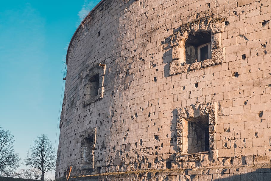 ruins, bunker, building, brick, architecture, wall, castle HD wallpaper