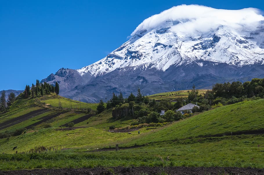 ecuador, riobamba, mountains, travel, volcano, landscape, beauty in nature, HD wallpaper
