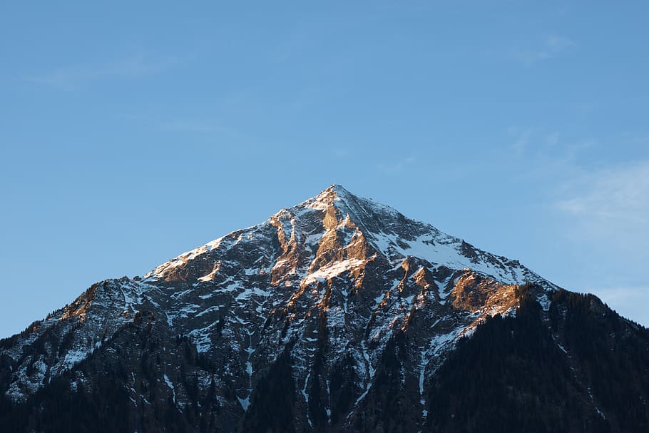 glacier mountain during day, snow, sky, cold temperature, winter HD wallpaper