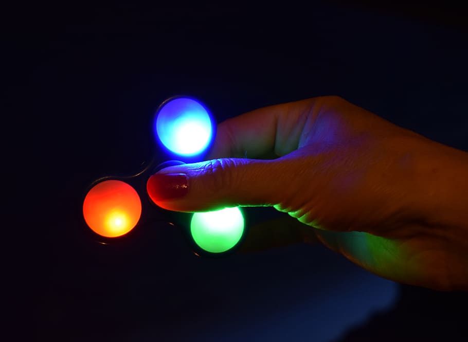 colors, human hand, human body part, one person, illuminated HD wallpaper