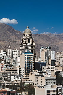 brown cathedral, building, tower, architecture, city, iran, esfandiar boulevard HD wallpaper