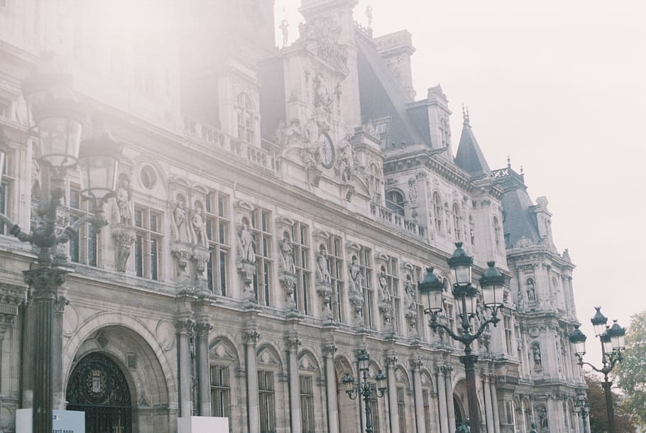 sunlight, buildings, architecture, paris, lamp, streetlight HD wallpaper