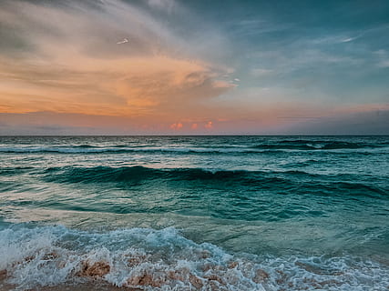 mexico, cancún, sea, sky, water, horizon over water, scenics - nature HD wallpaper