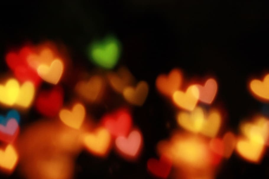 bokeh, lights, night, dark, photography, christmas, holiday HD wallpaper