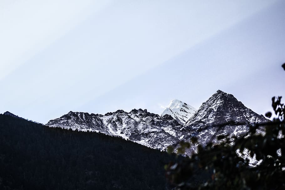 snow covered mountain at daytime, alps, outdoors, nature, crest HD wallpaper