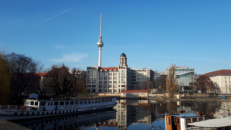 berlin, historical harbor, germany, architecture, building exterior HD wallpaper