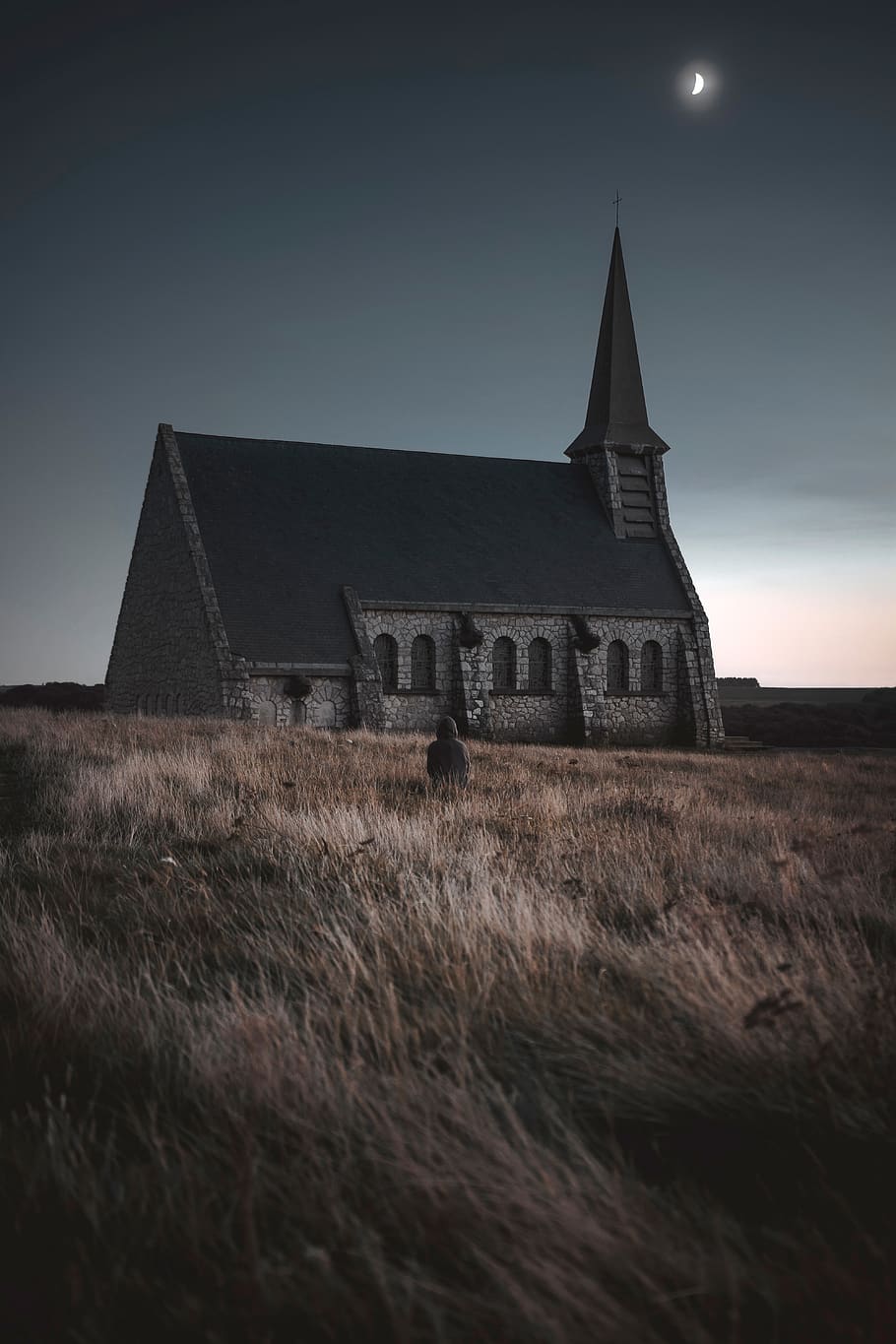 gray concrete house, spire, architecture, building, tower, steeple HD wallpaper