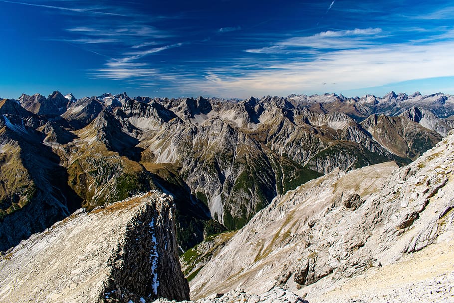 alps, austria, mountains, height, heaven, view, landscape, autumn HD wallpaper