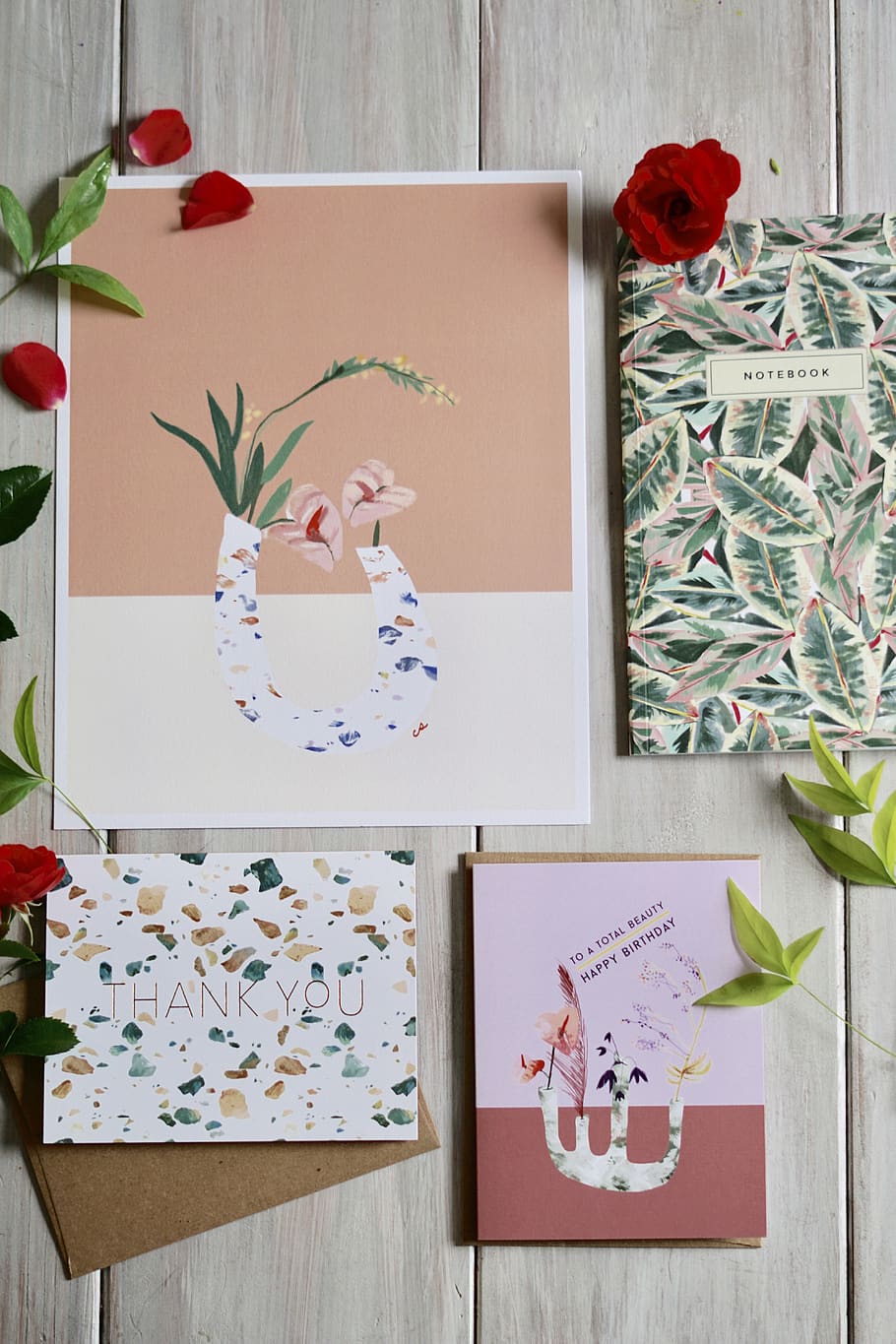 four assorted paintings, creativity, flower, plant, flowering plant HD wallpaper
