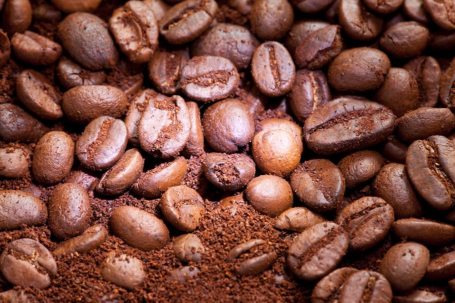 closeup, cafe, natural, cofee, coffe, coffee, brown, aroma HD wallpaper