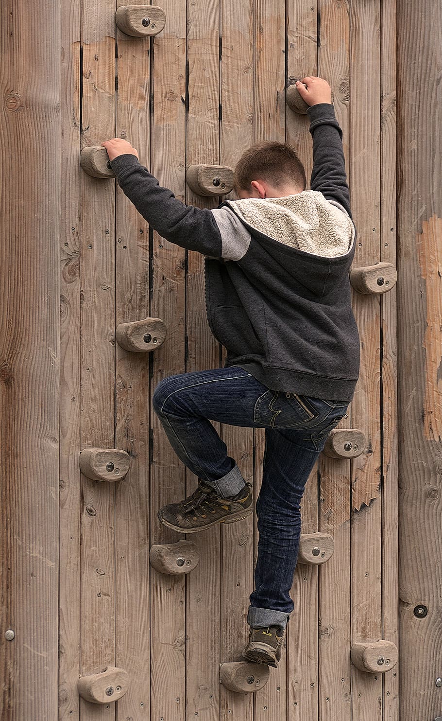 climb, climbing wall, boy, climber, climbing holds, boulder wall HD wallpaper