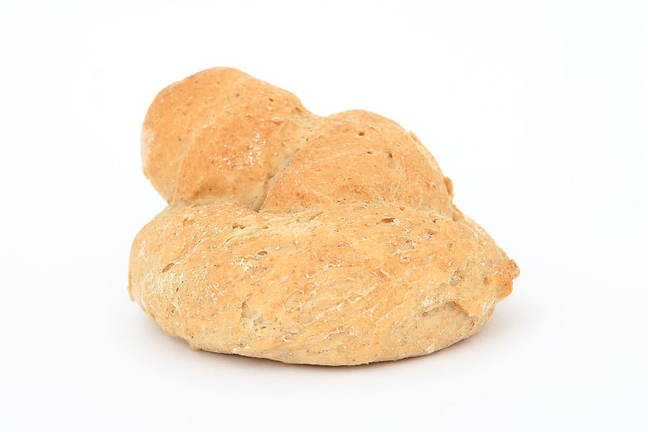 bake, bun, bread, food, eat, light, food and drink, white background HD wallpaper