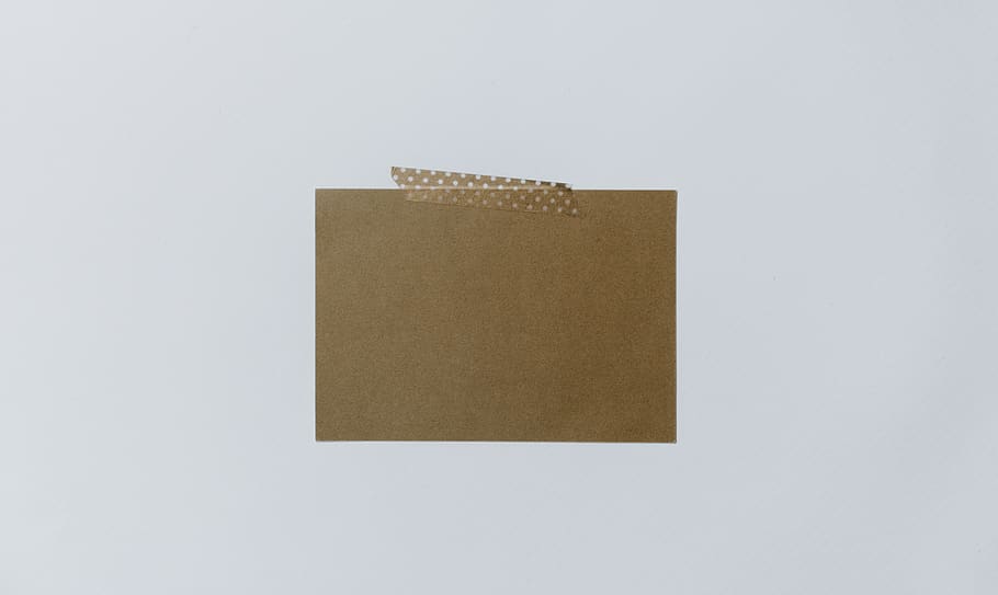 rectangular brown cover, recycled, polka dot, paper, card, washi