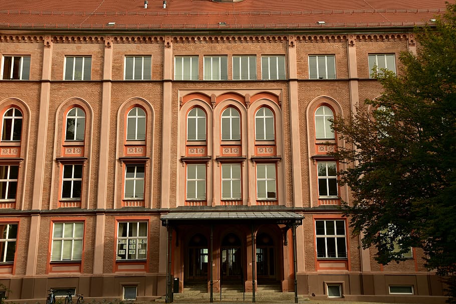 facade, brick, old, historically, window, architecture, building HD wallpaper