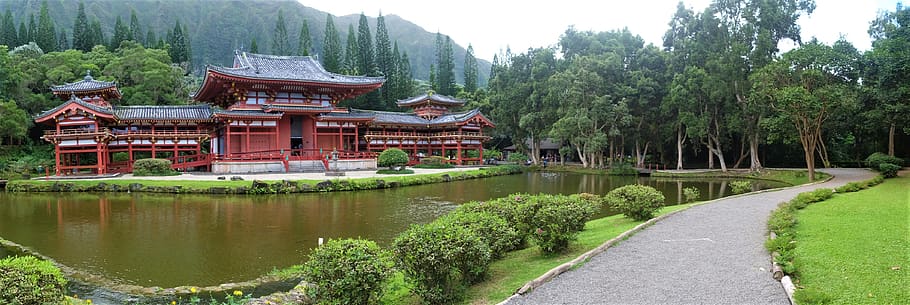architecture, building, temple, shrine, worship, outdoors, nature HD wallpaper