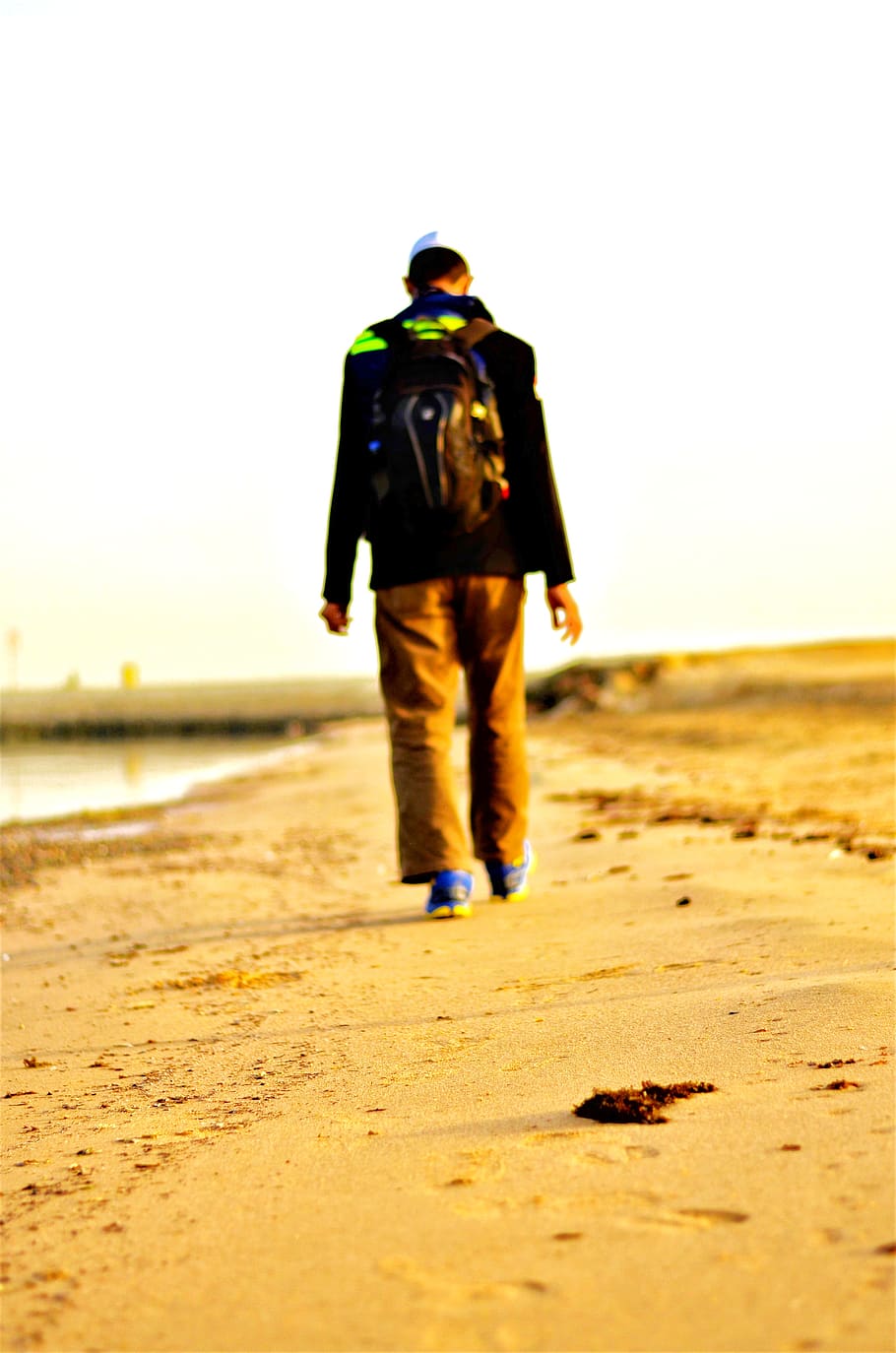 saudi arabia, yanbu, full length, rear view, one person, sky HD wallpaper