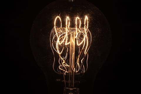 light, lightbulb, macro, idea, ideas, creativity, vintage, abstract HD wallpaper