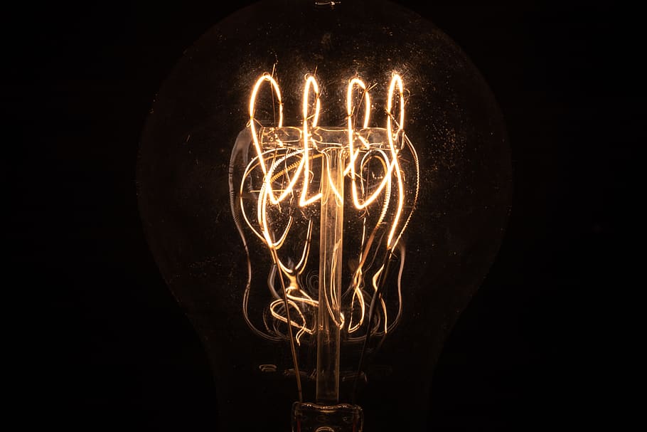 light, lightbulb, macro, idea, ideas, creativity, vintage, abstract HD wallpaper